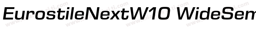 EurostileNextW10 WideSemiBd字体转换